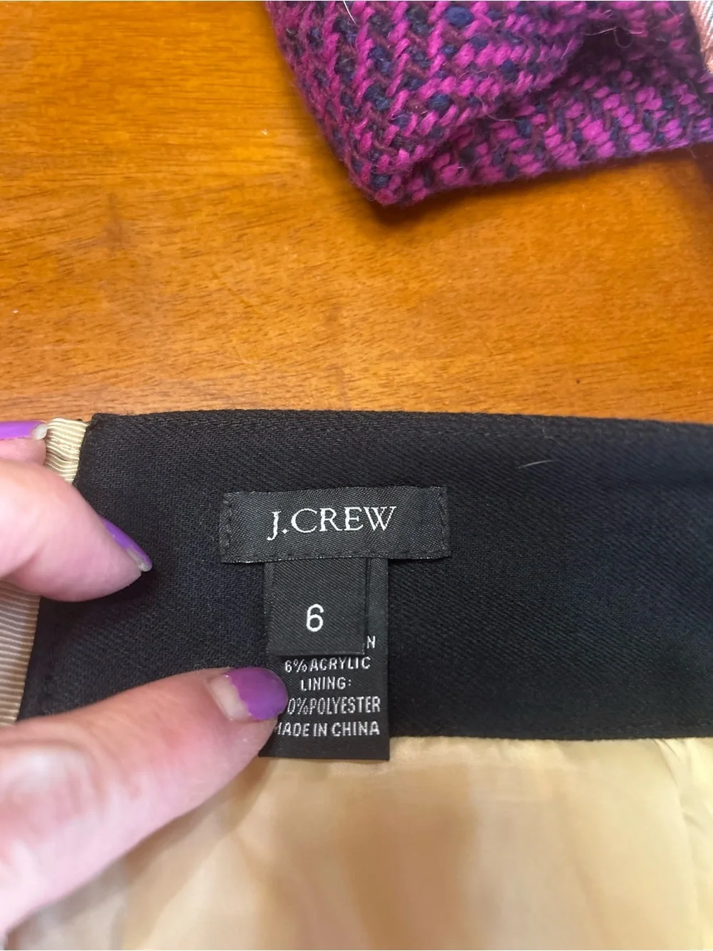 J. Crew chic cream